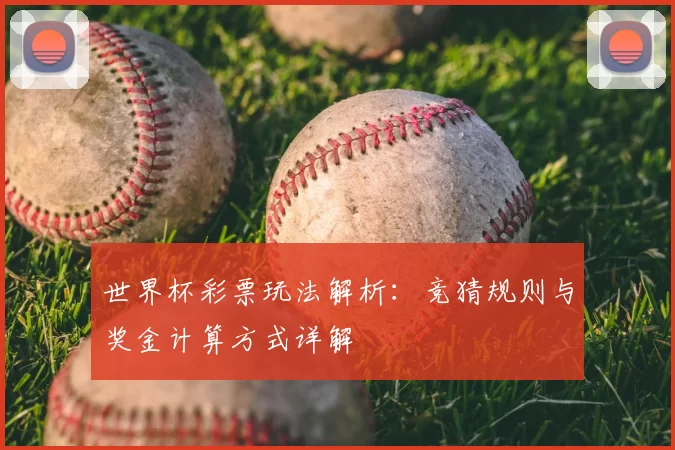 世界杯彩票玩法解析：竞猜规则与奖金计算方式详解