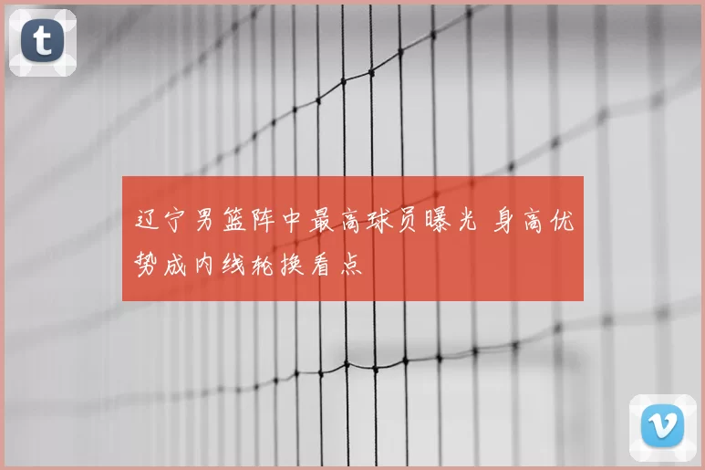 辽宁男篮阵中最高球员曝光 身高优势成内线轮换看点