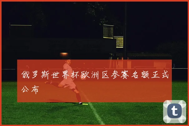 俄罗斯世界杯欧洲区参赛名额正式公布